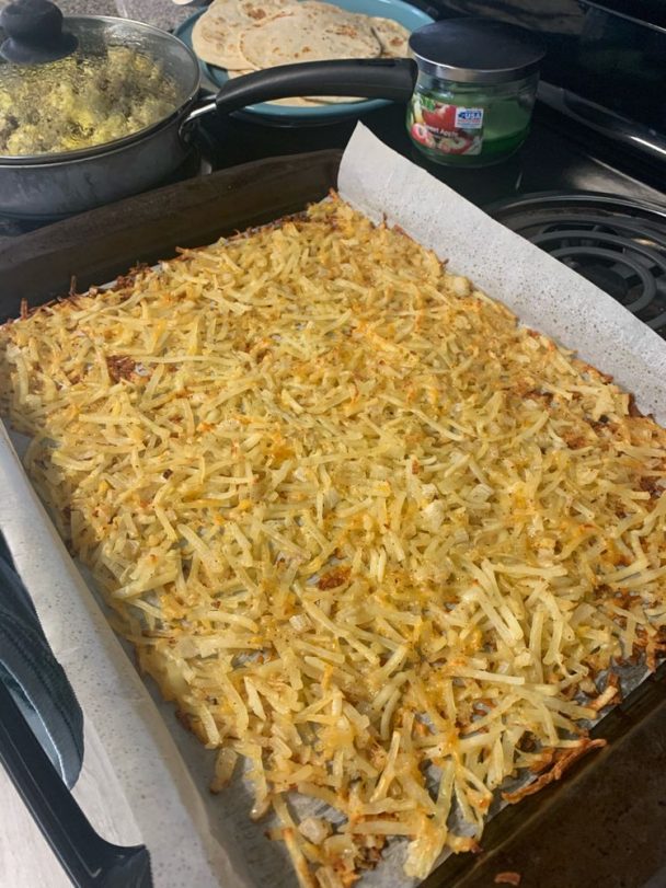 Hash Browns In Oven Crispy And Cheesy Skinny Daily Recipes