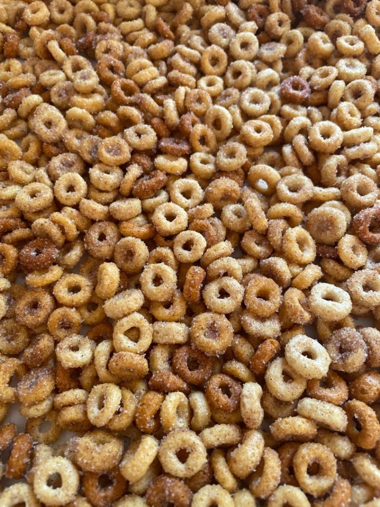 Mini Donut Hot Buttered Cheerios - Skinny Daily Recipes