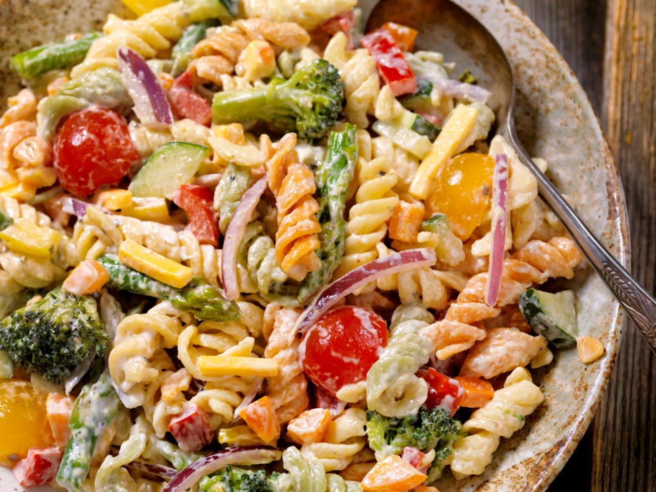 Creamy Poolside Pasta Salad Skinny Daily Recipes