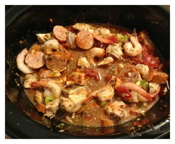 Crock Pot Gumbo Recipe With Sausage Chicken And Shrimp Skinny Daily Recipes