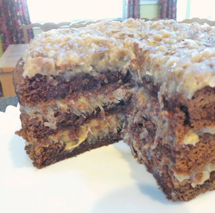 Homemade German Chocolate Cake Skinny Daily Recipes