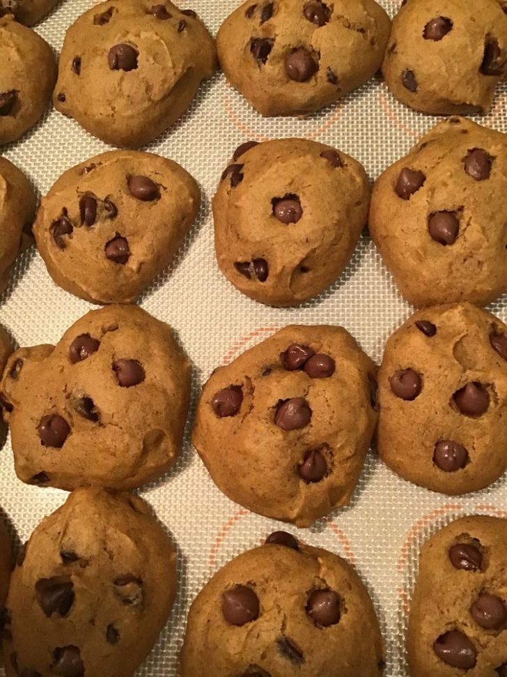 Pumpkin Chocolate Chip Cookies Soft Batch Skinny Daily Recipes