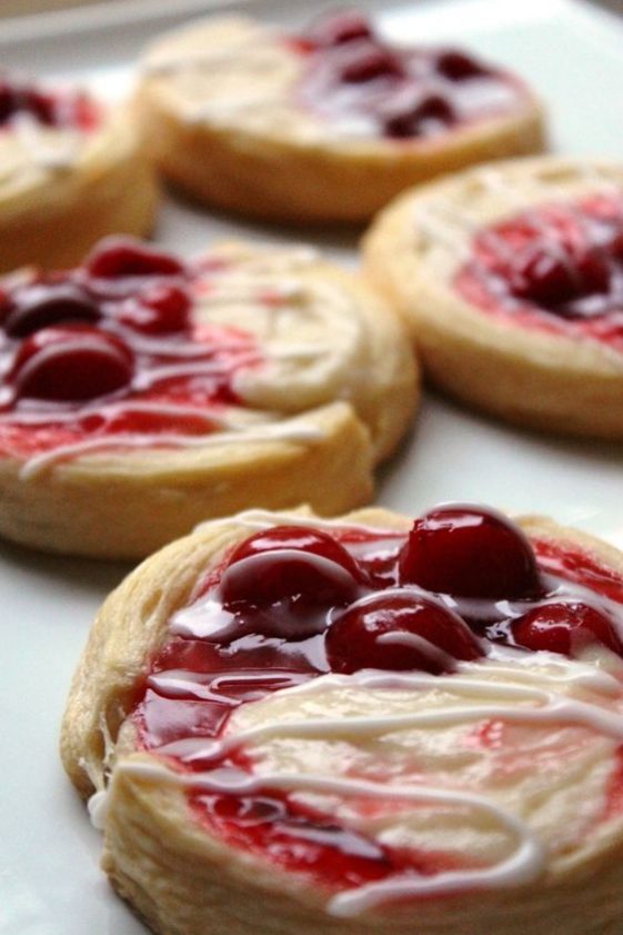 MINI CHERRY CHEESE DANISHES Skinny Daily Recipes