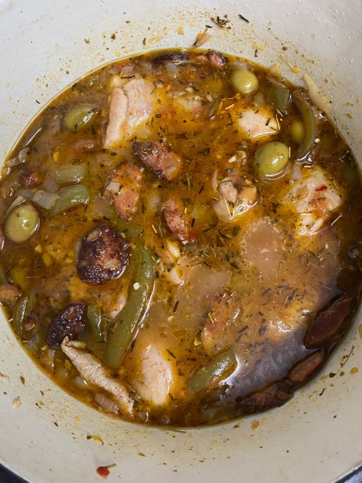 CHICKEN, CHORIZO, OLIVE AND CHICKPEA STEW Skinny Daily Recipes