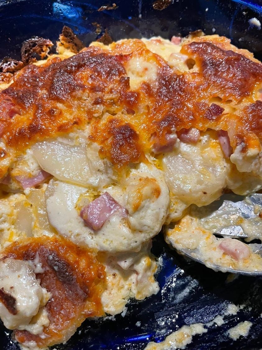 Ham and Potatoes Au Gratin Skinny Daily Recipes