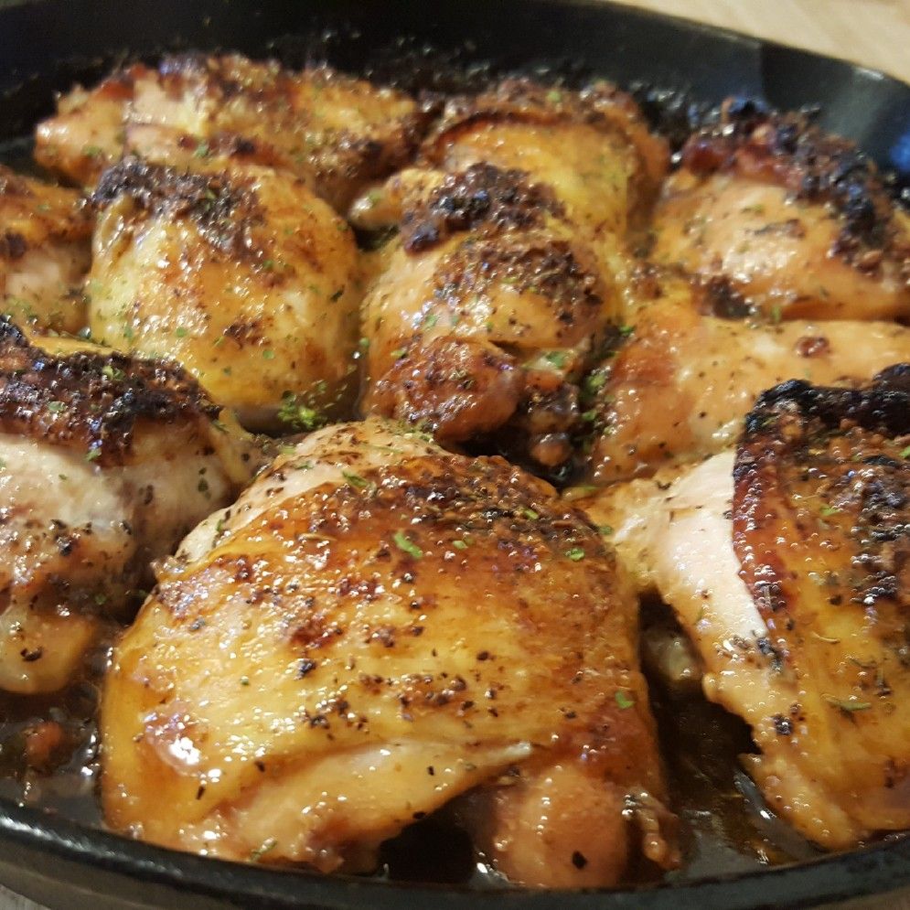 Garlic-Brown Sugar Chicken Thighs Recipe: Dad’s Favorite Dish - Skinny