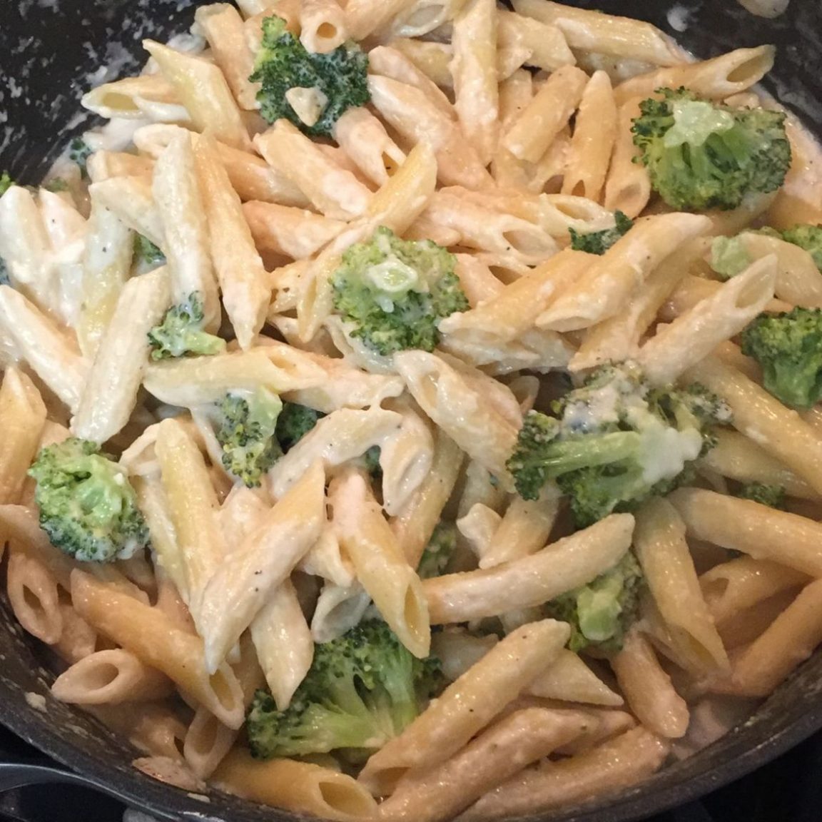 OnePot Creamy Broccoli Pasta Skinny Daily Recipes