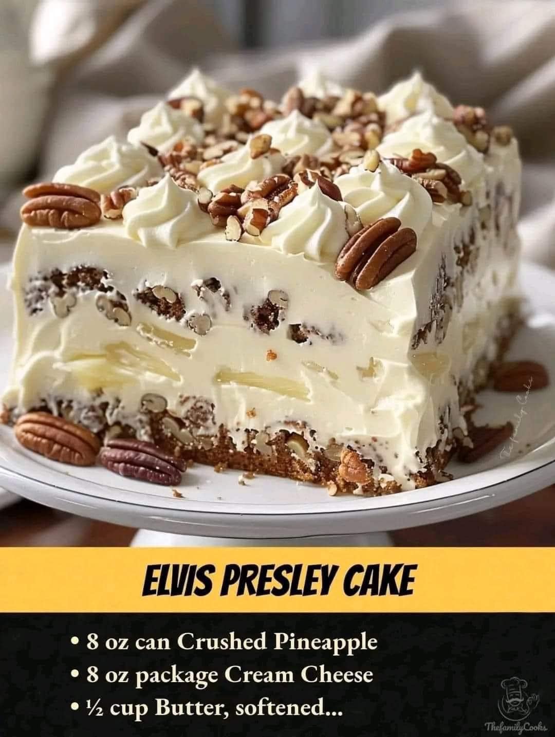 Elvis Presley Cake (Jailhouse Rock Cake) - Skinny Daily Recipes